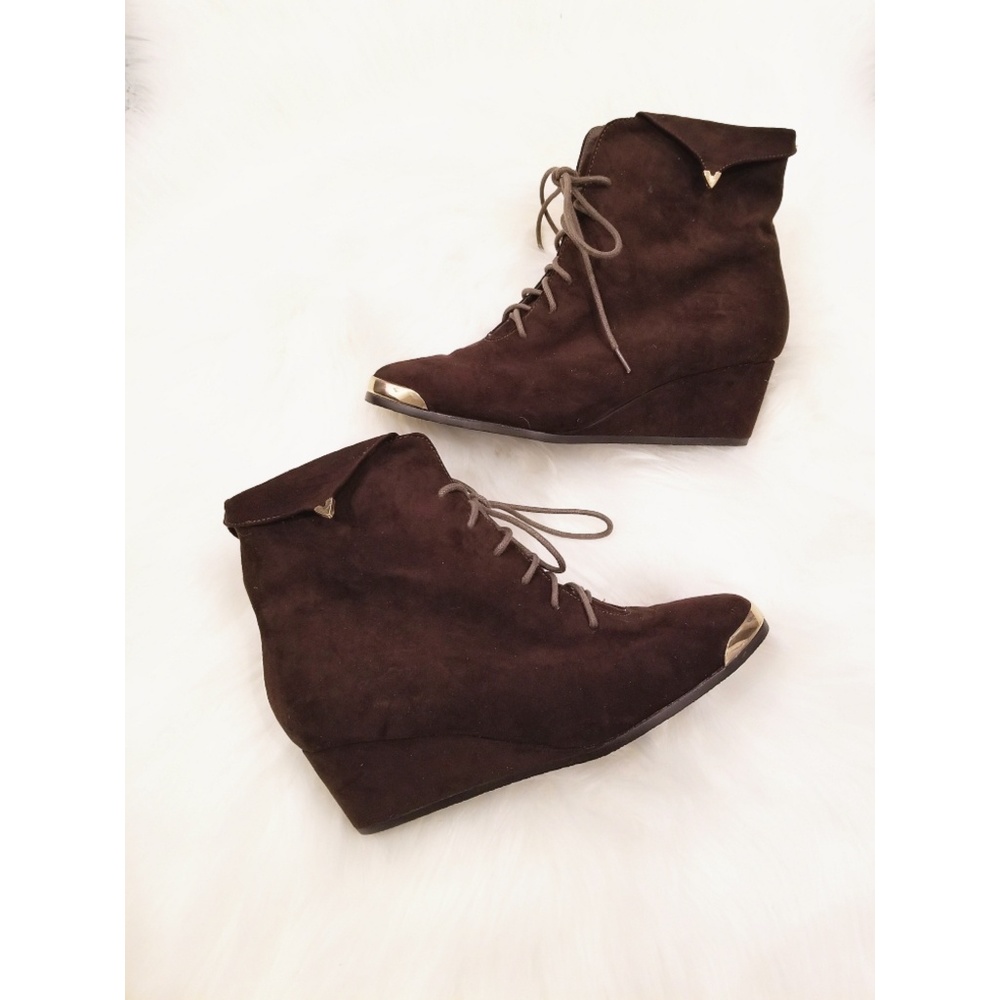 Beautiful Brown Wedge Heels
